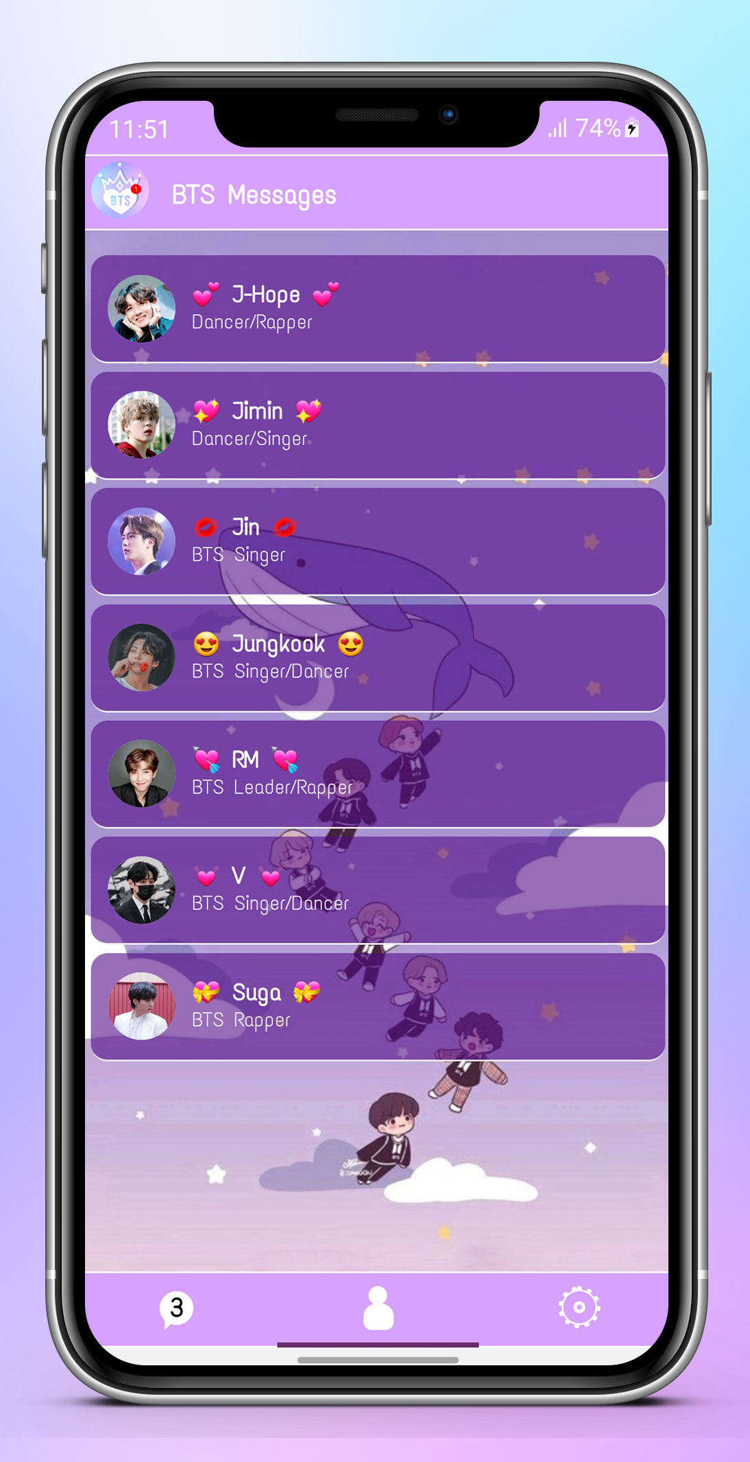 BTS Messenger Screenshot 2